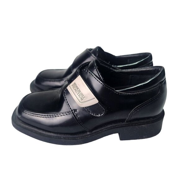 Kenneth Cole Reaction Black Leather Loafer Dress Shoe Boys Size 9M - Picture 4 of 12